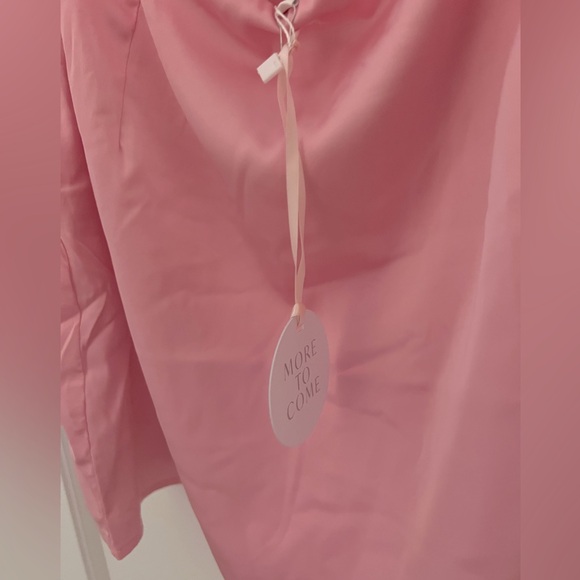 REVOLVE Kimberly Satin Mini Dress Baby Pink Large - Picture 10 of 11